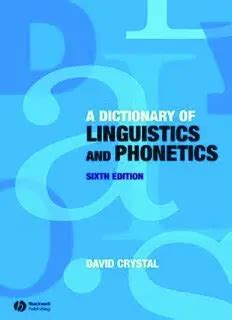archaic thesaurus|(PDF) A dictionary of linguistics and phonetics by david christal.